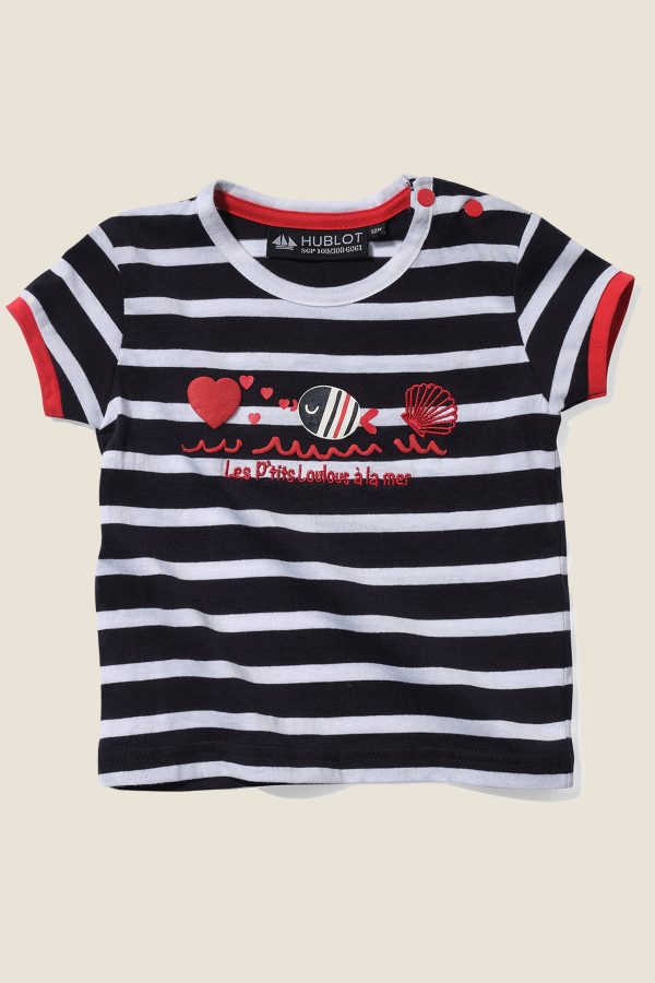 Tee-shirt fille manches courtes Coccynelle