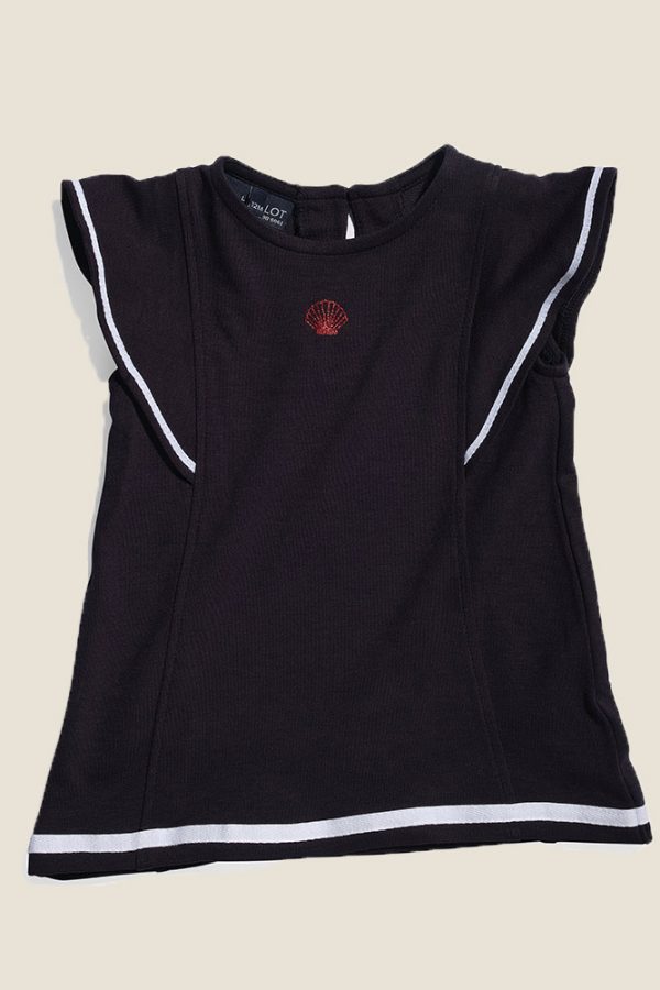 Robe fille manches courtes à volants Sefora