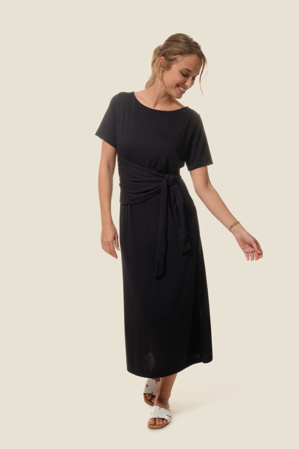 Robe longue fluide unie Flamisse