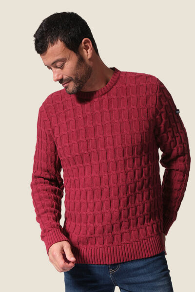 Pull en maille torsadée Dicker