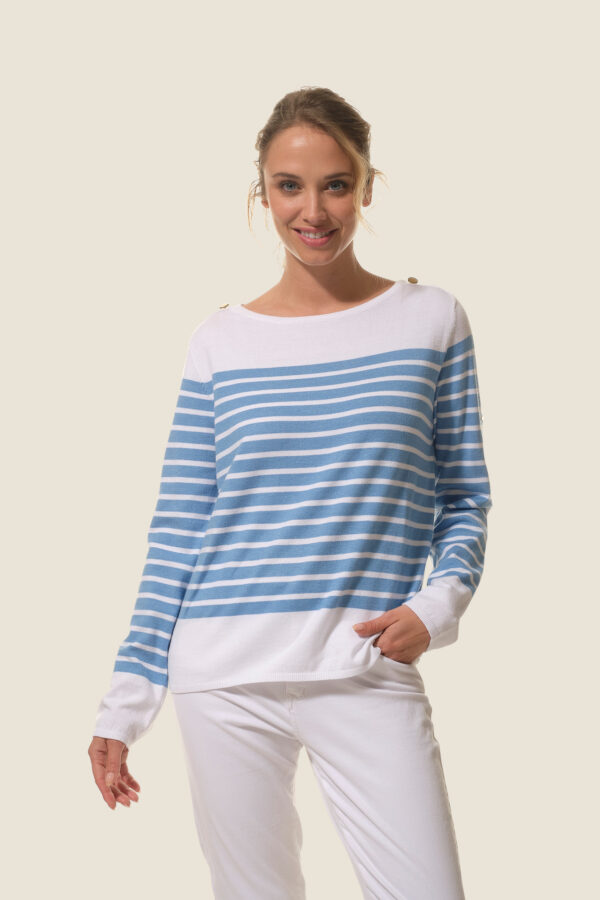 Pull femme en maille fine Sollange