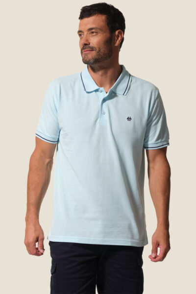 Polo homme manches courtes en maille piquée Canillo