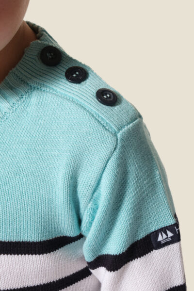 Pull enfant garçon rayé M500