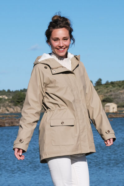 Ciré imperméable avec cordon et doublure polaire Lyvie