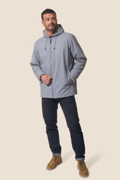 Ciré mixte imperméable zippé matelassé adulte à capuche Nimbo