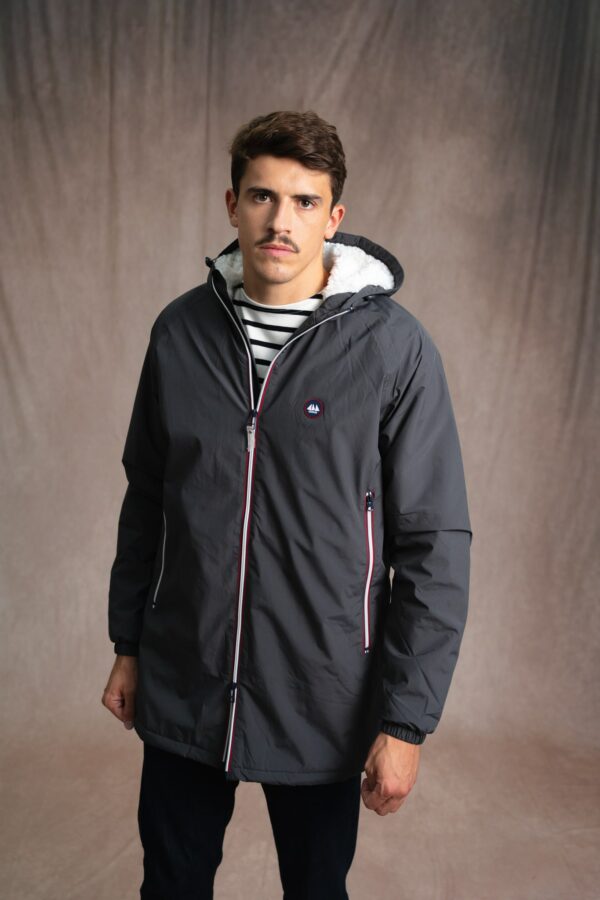 Coupe-vent long mixte doublé sherpa Pluton