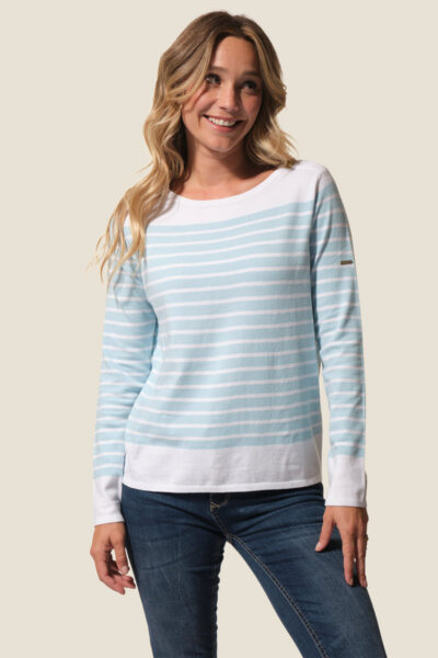 Pull rayé femme col rond Sollange