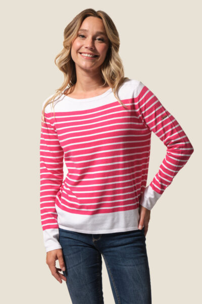 Pull rayé femme col rond Sollange