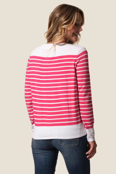 Pull rayé femme col rond Sollange