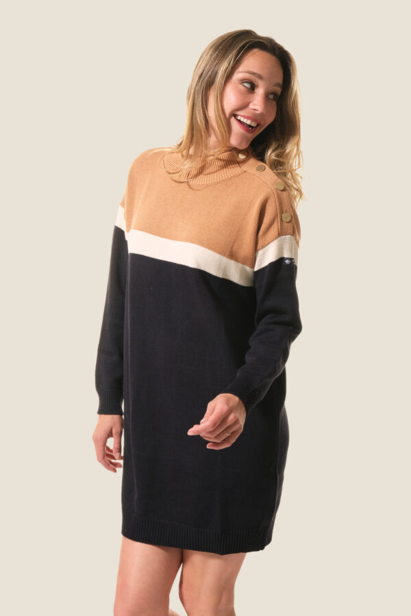 Robe pull col cheminée Charlyse