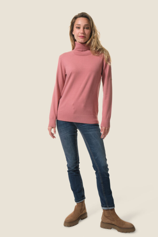 Pull femme col roulé Begonia