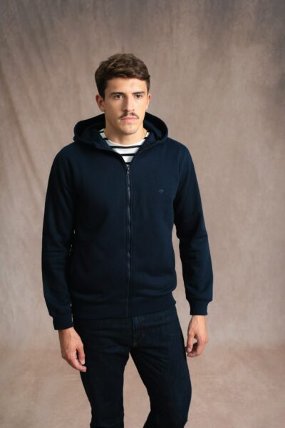 Sweat mixte zippé à capuche Kaiden