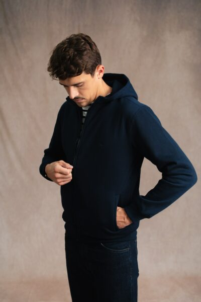 Sweat mixte zippé à capuche Kaiden