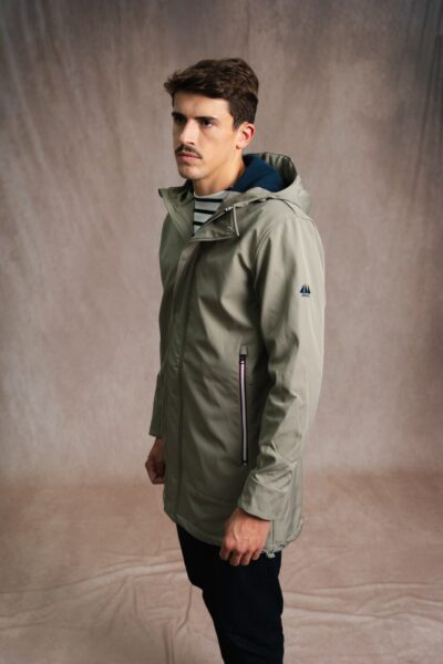 Veste softshell homme longue zippée, tissu déperlant et respirant Lilien