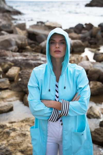 Ciré imperméable femme à capuche mi-long Helena