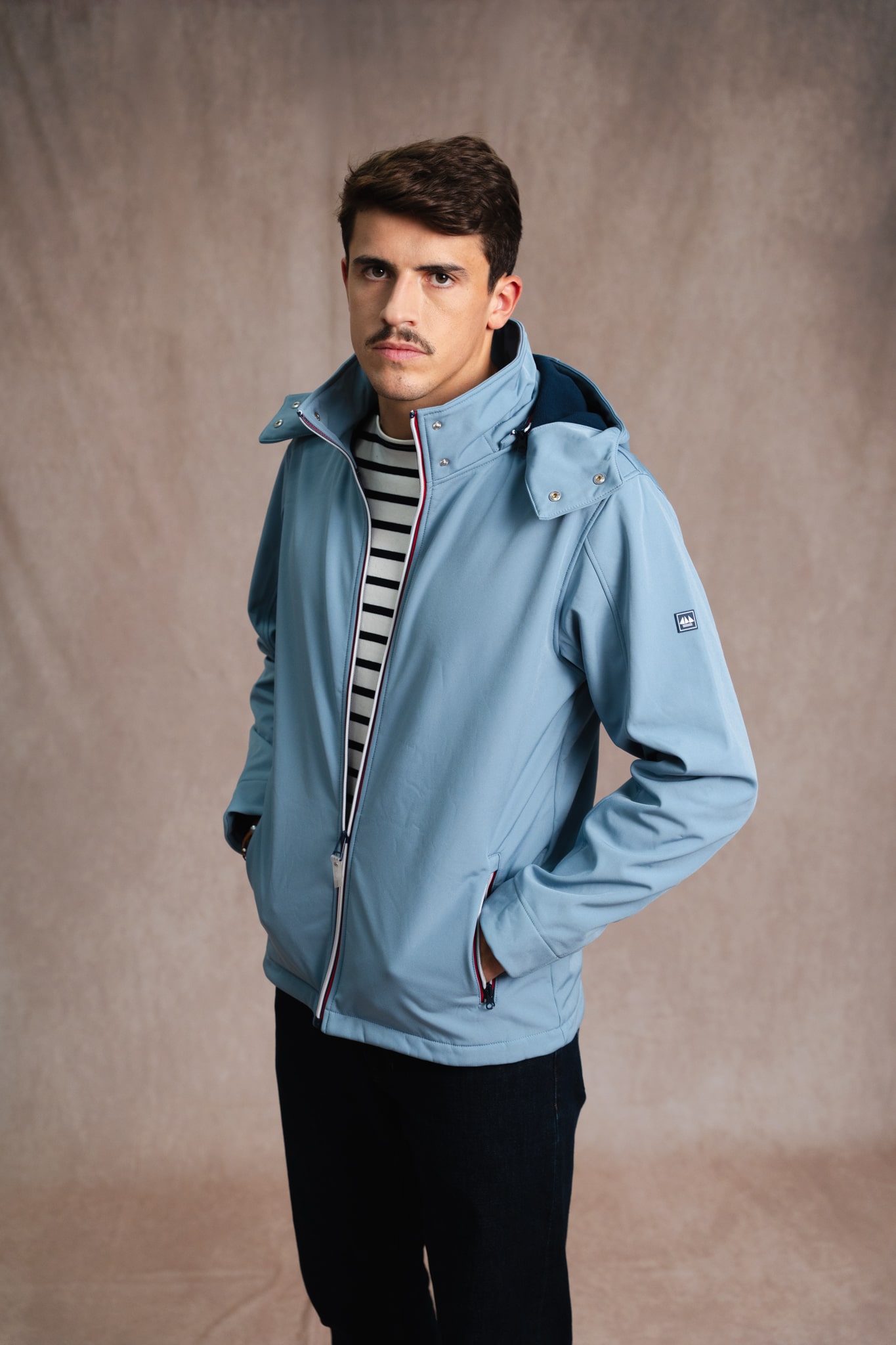 Veste homme Mambo taille L bleu fermeture éclair intégrale