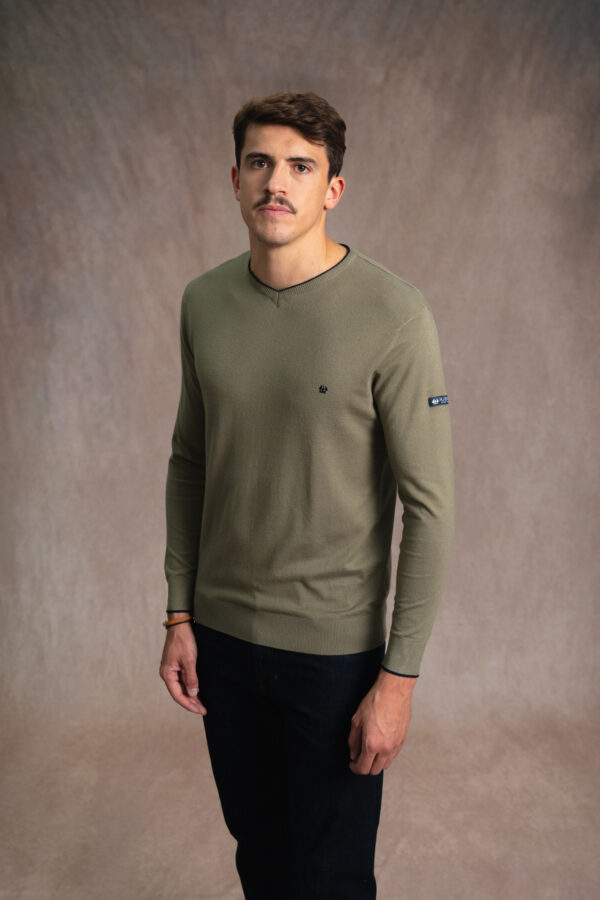 Pull homme col V Watson