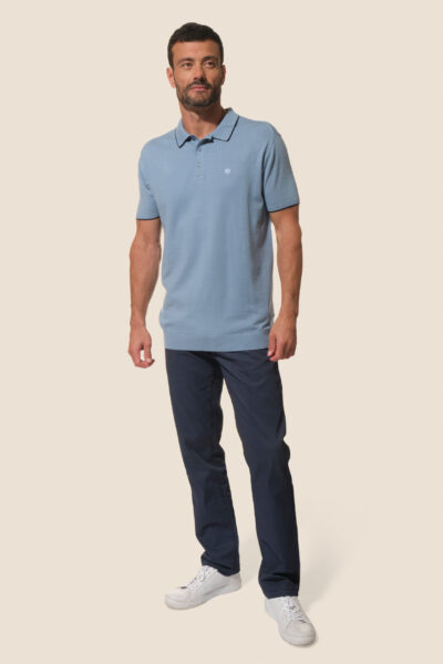Polo homme en maille Balzain Hublot Mode Marine