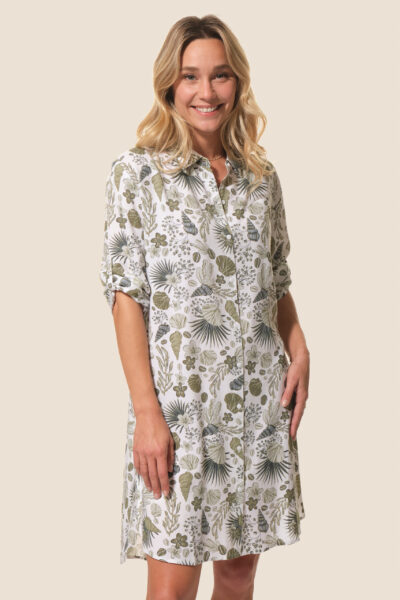 Robe chemise imprimée femme Hilda Hublot Mode Marine