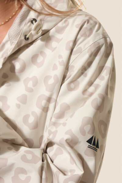 Coupe-vent imperméable imprimé léopard femme Hublot Mode Marine