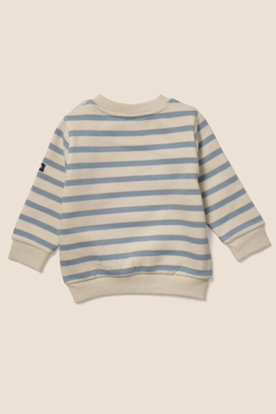 Sweat rayé pour bébé Hublot Mode Marine