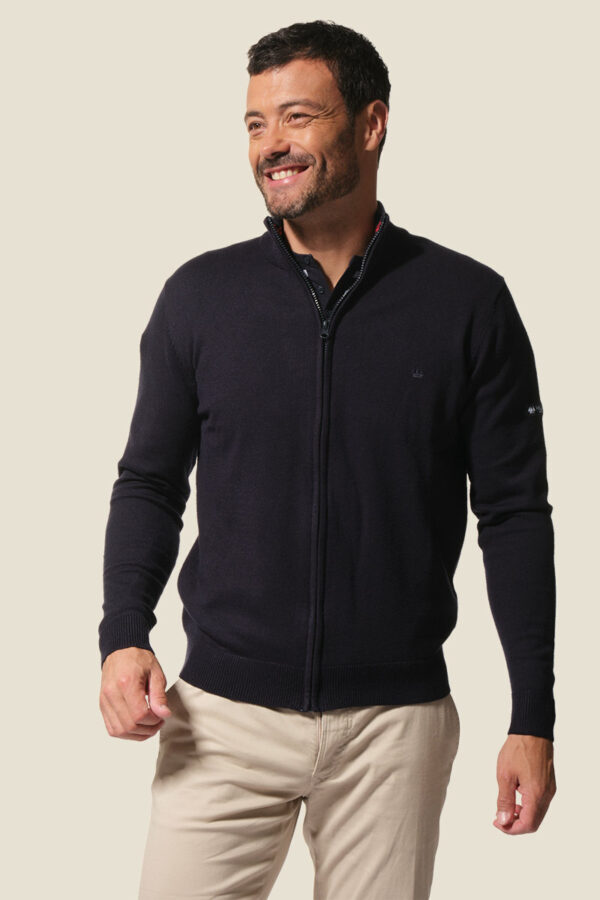 Veste zippée en maille Paul