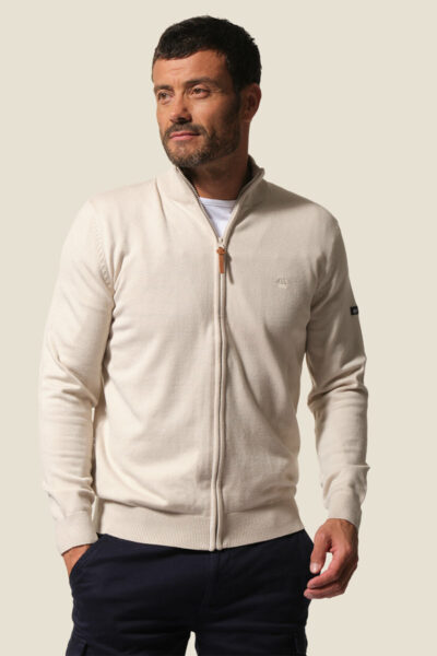 Gilet homme en maille zippé Hublot Mode Marine