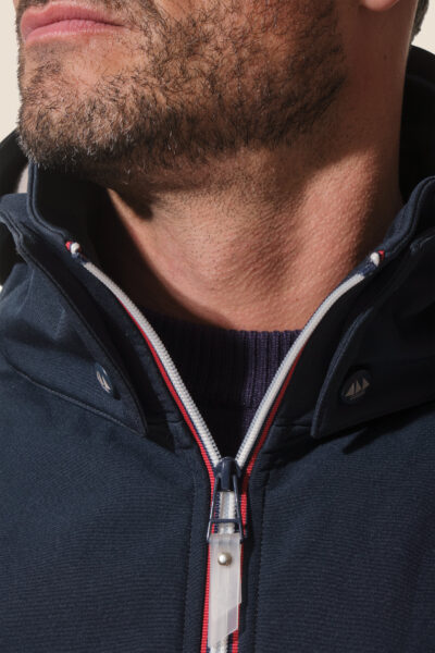 Veste softshell homme zippée avec capuche amovible Jason