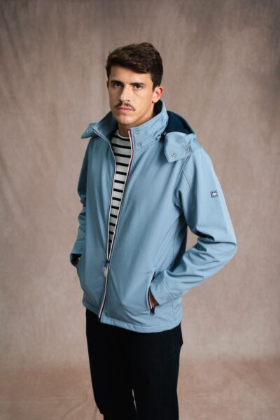Veste softshell homme zippée avec capuche amovible Jason