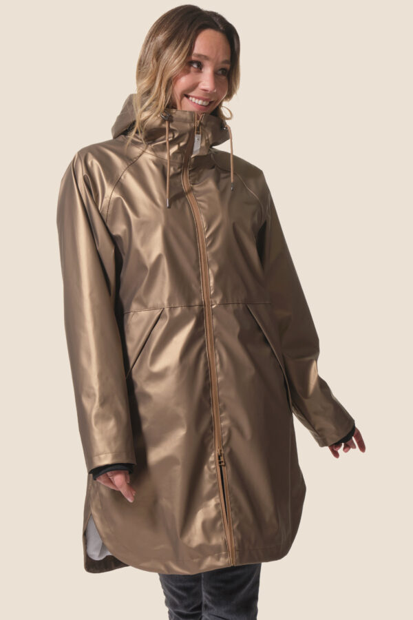 Ciré métallisé femme long doublé polaire Sienne – Dune