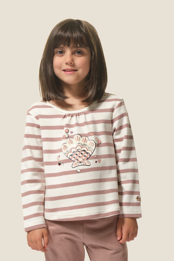 Tee-shirt fille à manches longues Lorna