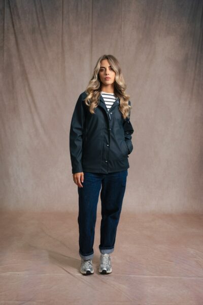 Ciré femme zippé à capuche, doublé polaire, Soleane