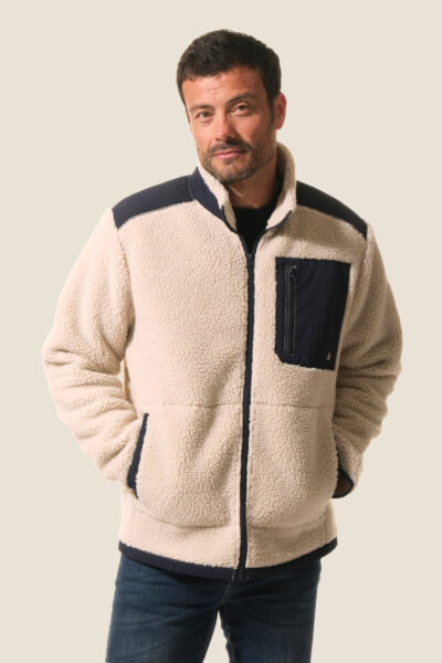 Veste homme zippée en sherpa Gadiot
