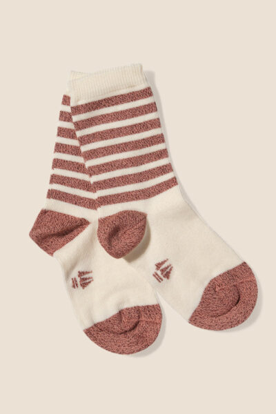 Chaussettes enfant rayées métallisées