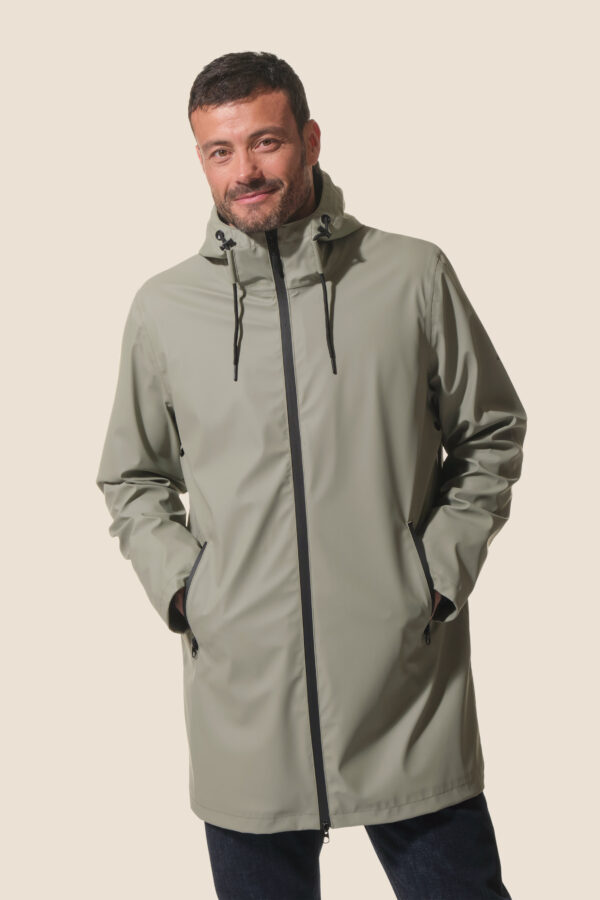 Ciré homme 3/4 zippé à capuche doublé polaire Jules – Tea