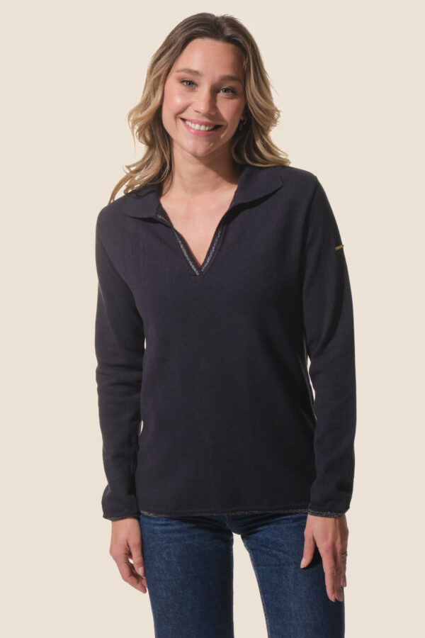 Pull femme col V Serena