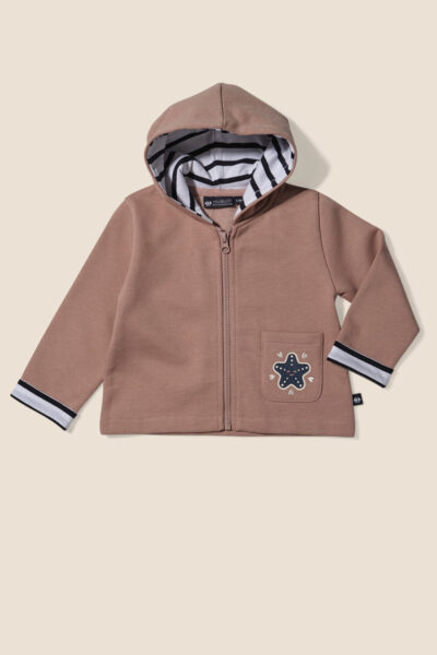 Veste bébé garçon zippée à capuche Cappy