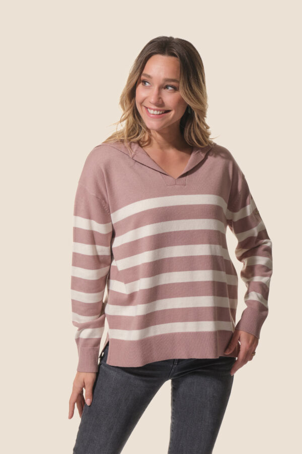 Pull femme avec col Vareuse Laurene