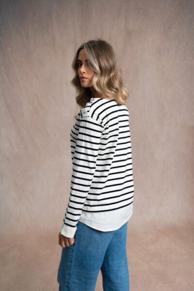 Tee-shirt rayé manches longues femme Catherine