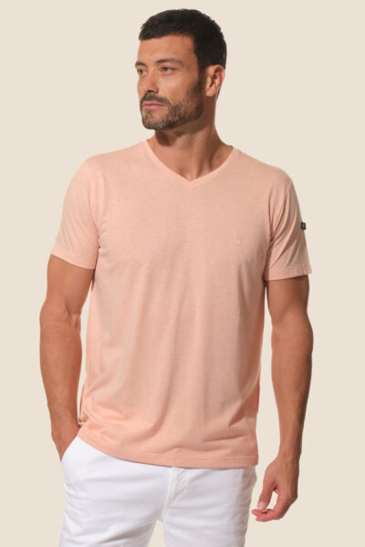Tee-shirt homme en jersey uni chiné Fabio
