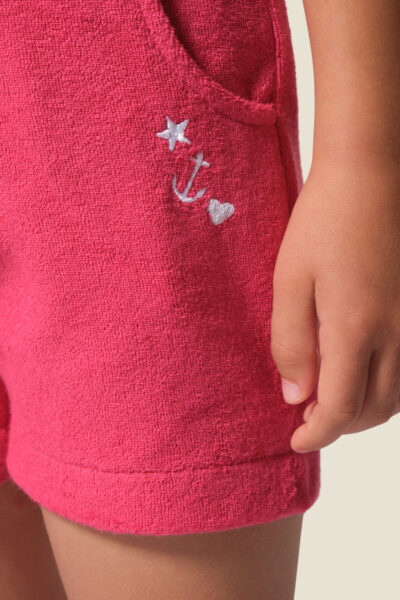 Short fille en éponge et taille élastiquée Wissa