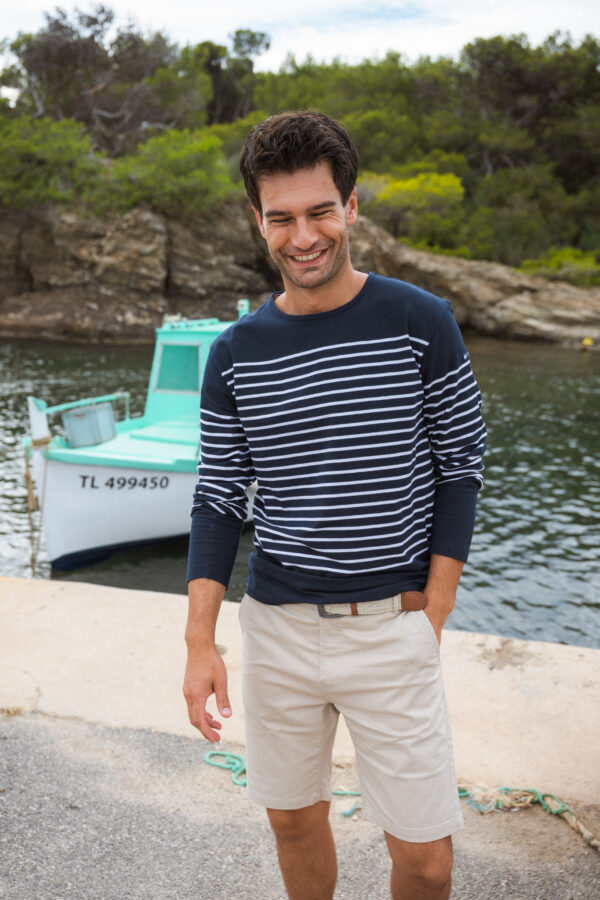 Bermuda homme dans tissu imprimé Forest