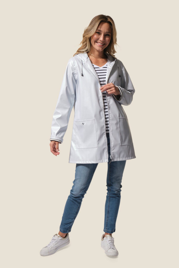 Ciré métallisé femme mi-long Helena