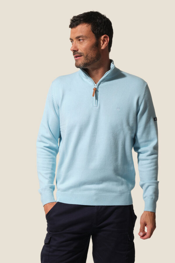 Pull homme col montant Didier