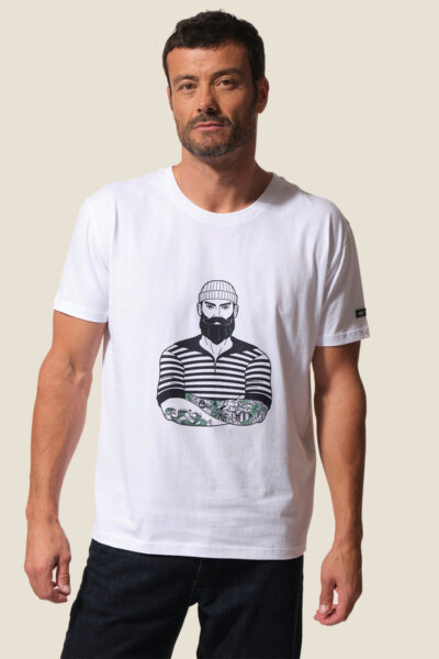 Tee-shirt homme uni imprimé Daffi