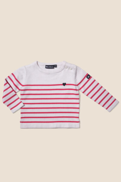 Pull bébé fille rayé Alouette