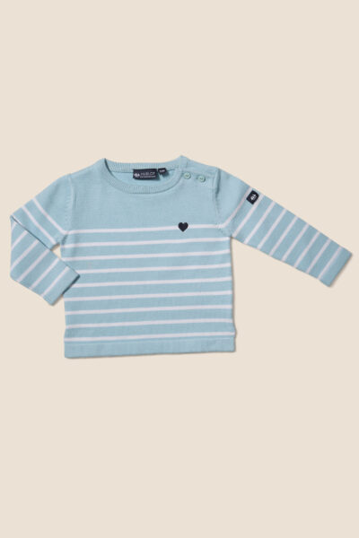 Pull bébé fille rayé Alouette