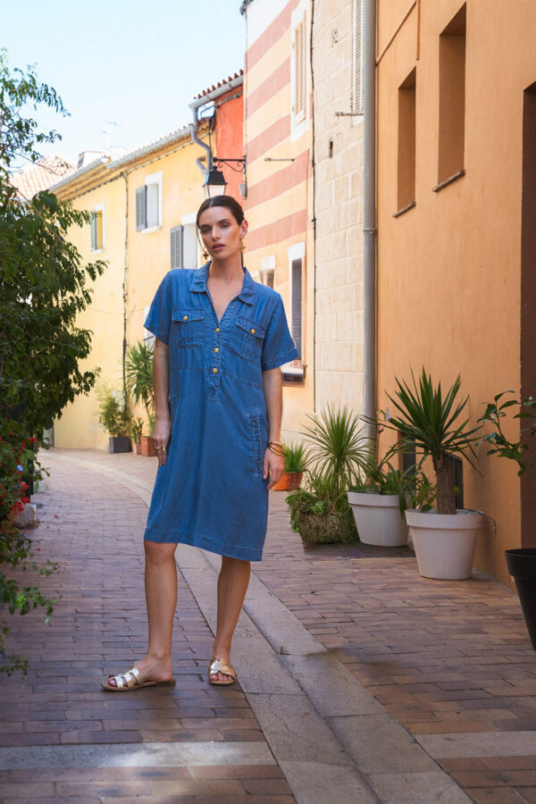 Robe femme manches courtes Brigitte