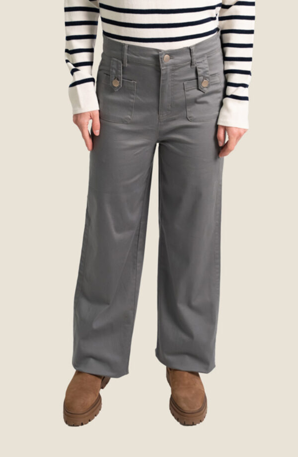Pantalon en toile femme Cassis – Amande