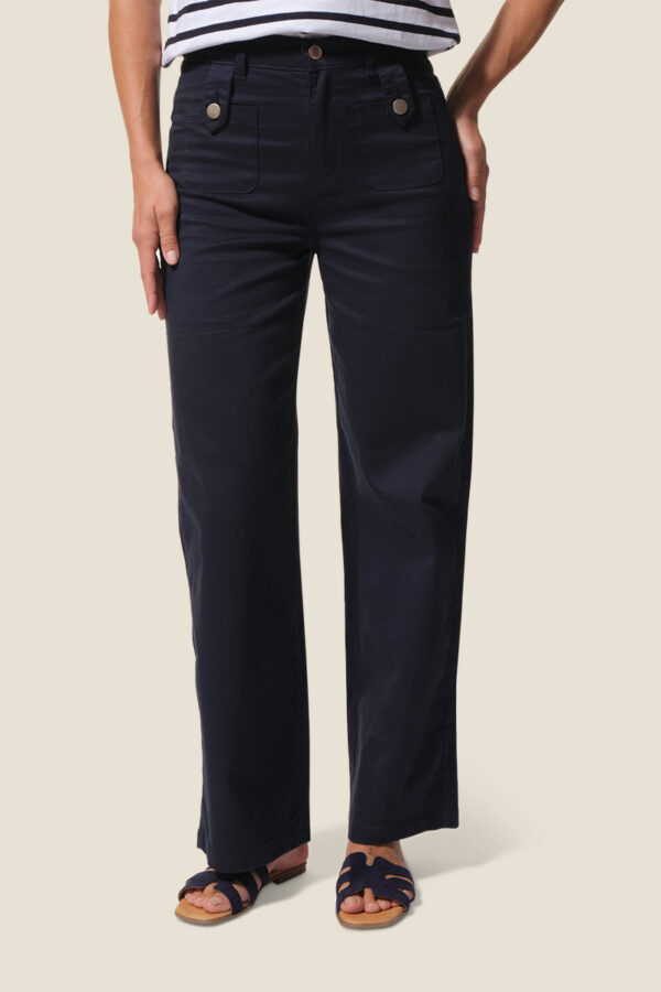 Pantalon en toile femme Cassis – Navy